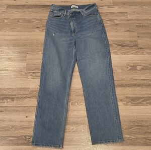 Abercrombie Crossover High-Rise Straight Leg Women's Jeans